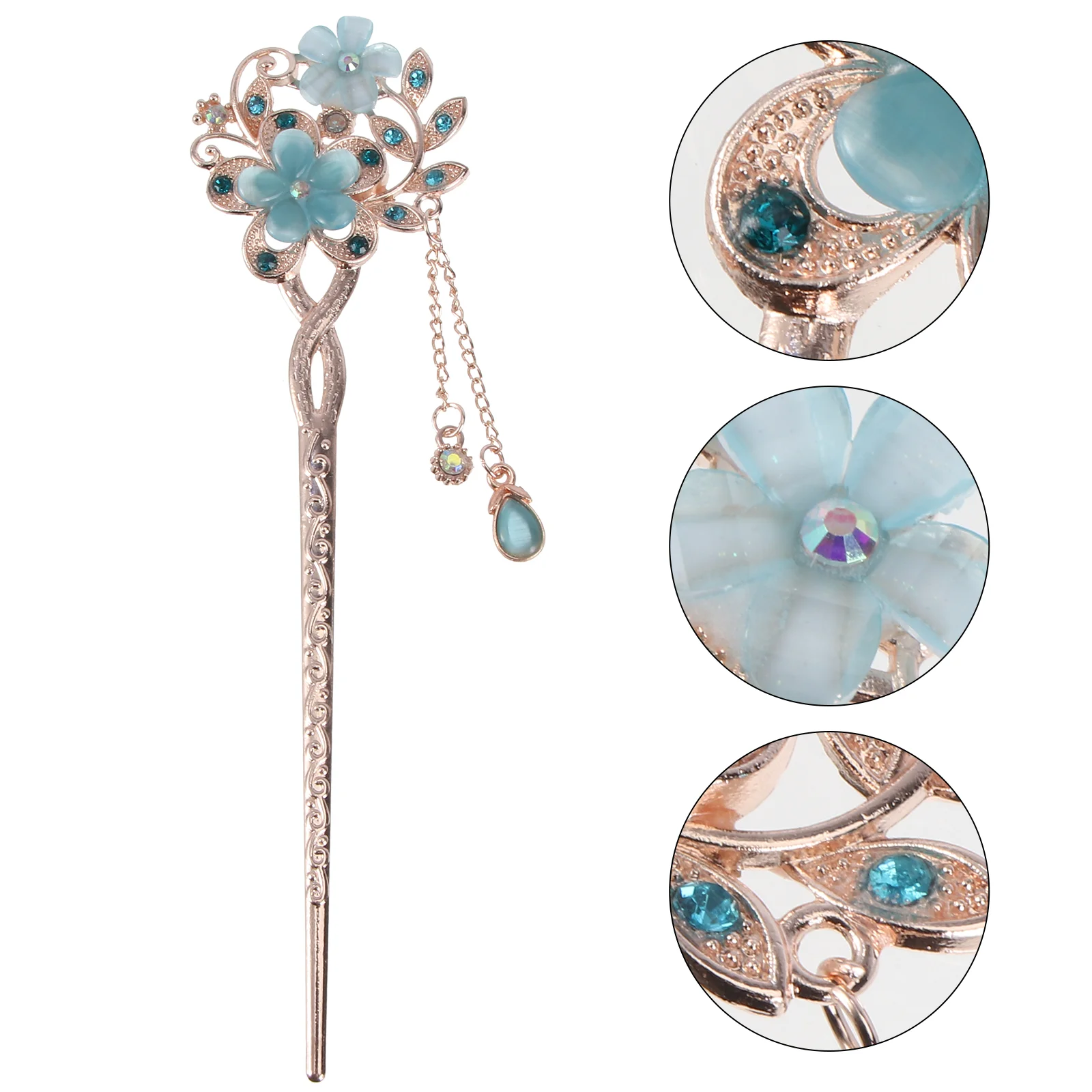

Vintage Chinese Hair Chopstick, Classical Flower Hair Chinese Style Hair Picks for Long Hair