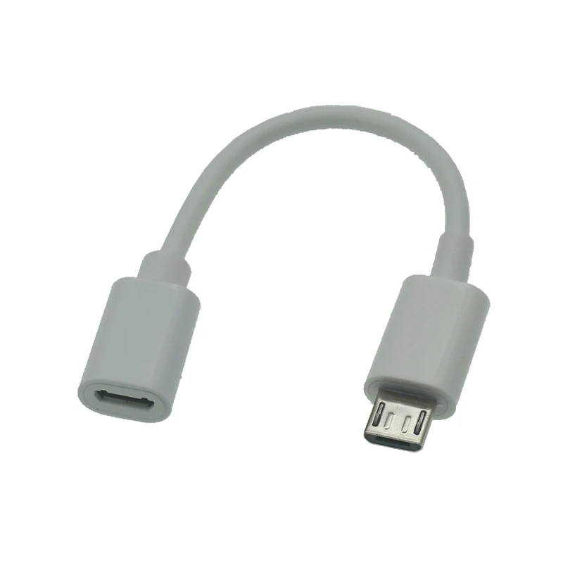 Cavo OTG Micro USB 5 Pin A USB 2.0 Femmina – 1 Metro, Colore Nero, Per Samsung E Universale