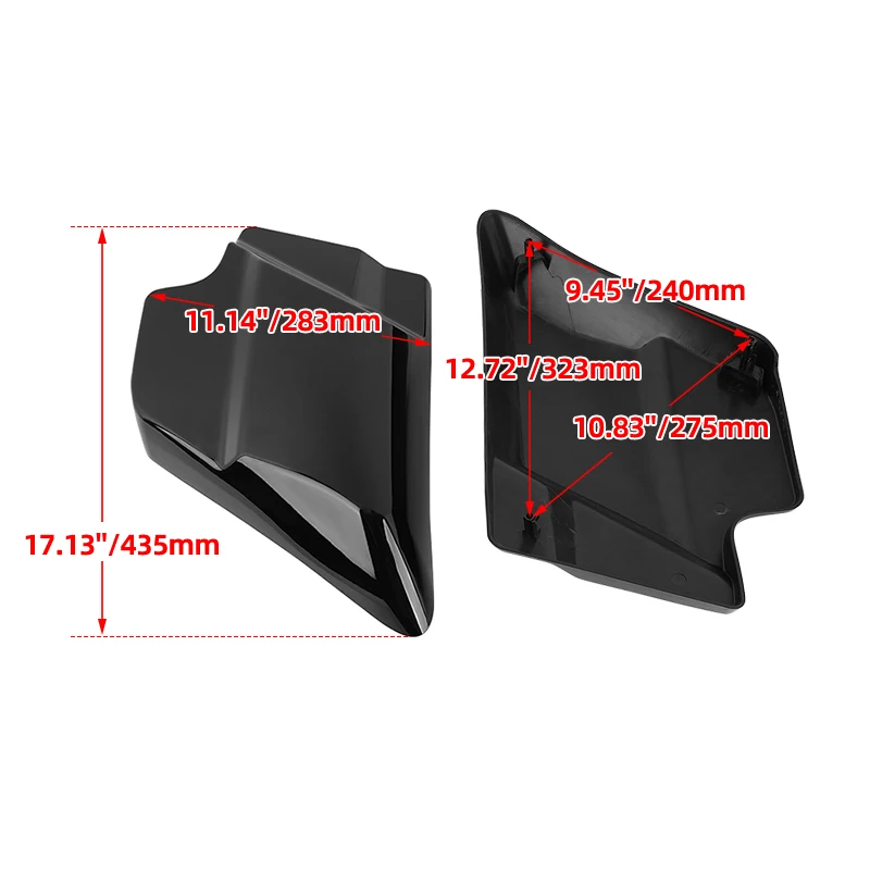 Motorcycle Battery Cover Panels For Harley Touring Electra Street Glide Road King 2009 -