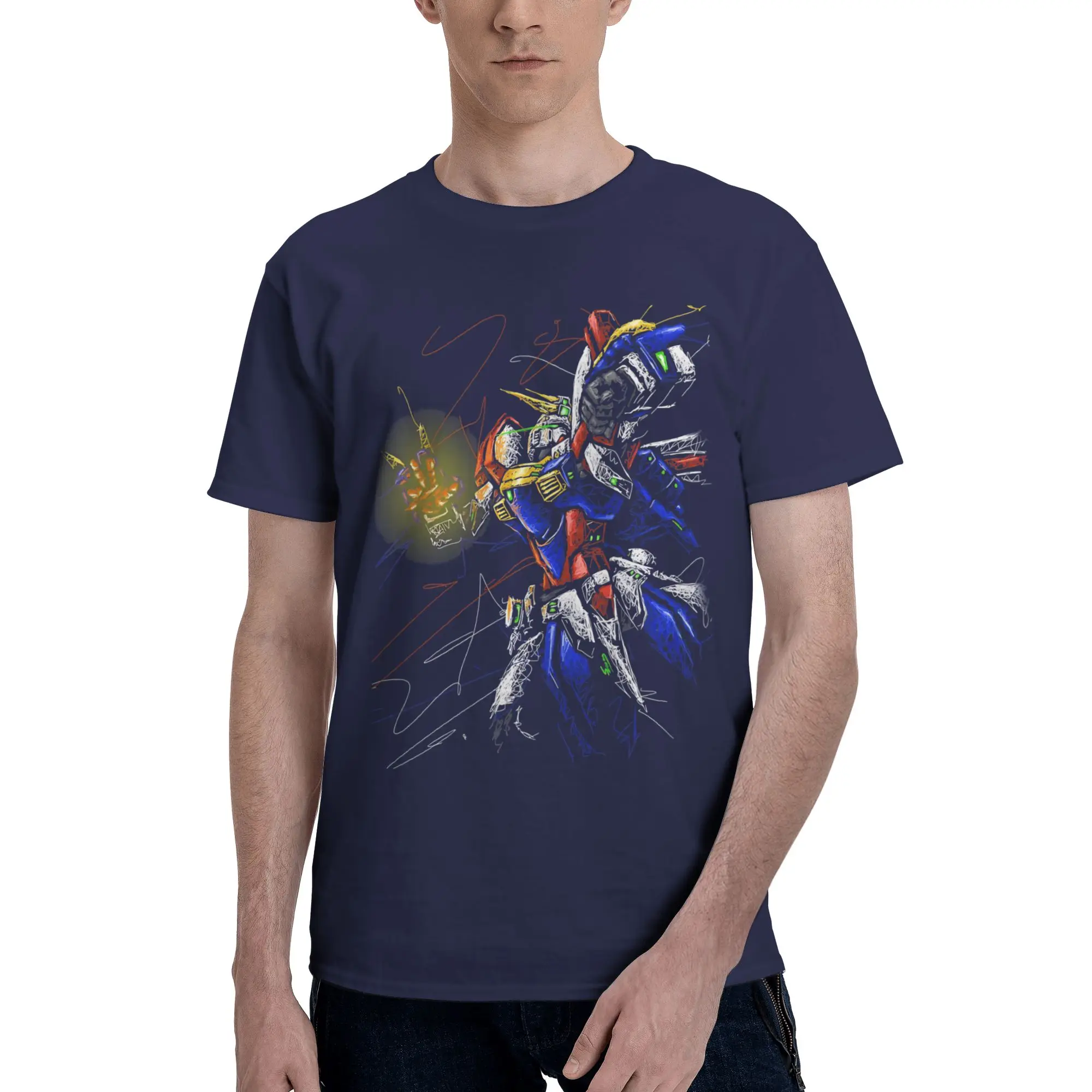 Gundam Graphic 100% Cotton Funny T-Shirt