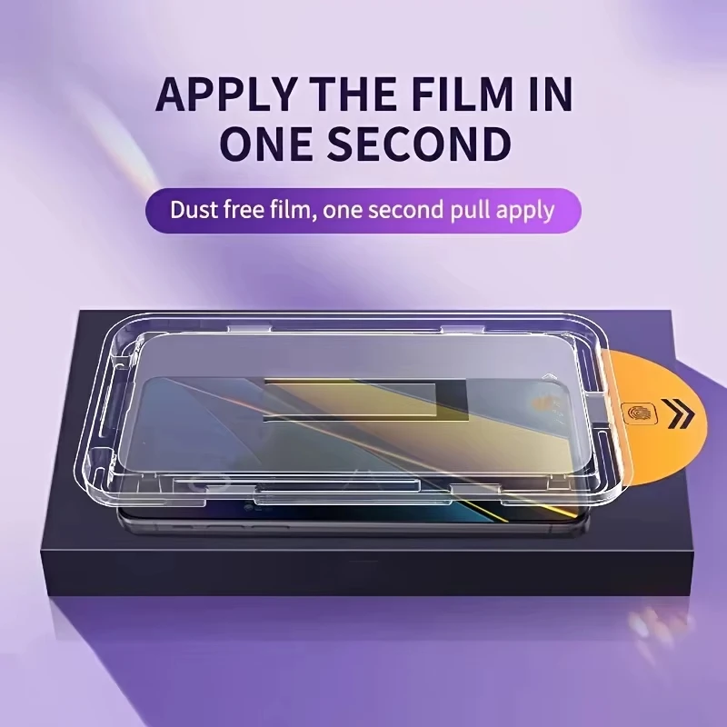 Privacy Easy-Install Tempered Glass Screen Protector - 1 to 5 Pack