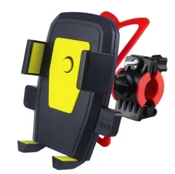 Universal Mobile Phone Holder for Live Streaming & Navigation - Ideal for Biking & Motorcycling (Yellow)