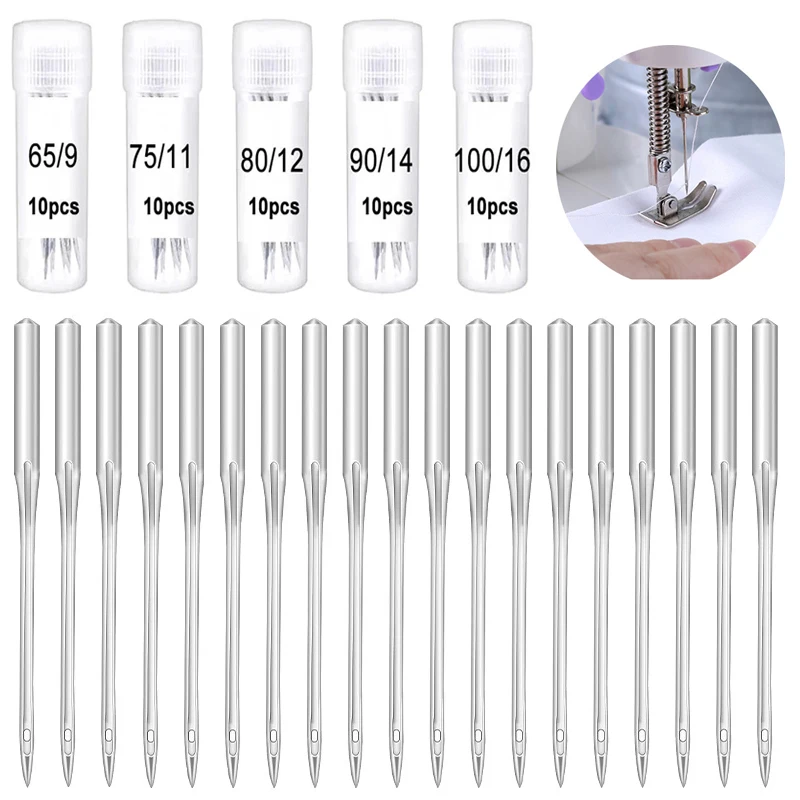 20pcs Sewing Machine Needles for Singer Brother Janome Varmax Sizes 65/9  75/11 80/12 90/14 100/16 Sewing Machine Supplies - AliExpress
