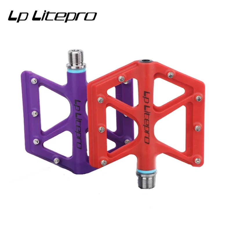 

Lp Litepro road bicycle pedal titanium shaft nylon pedal widening non-slip ultra-light 170g