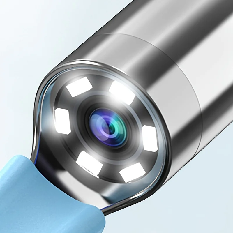 귀 왁스 제거제, 무선 검 이경 귀지 제거 도구 LED 조명, 3.5mm 시각적 귀 범위 카메라 S가있는 1080P HD WiFi 귀 내시경