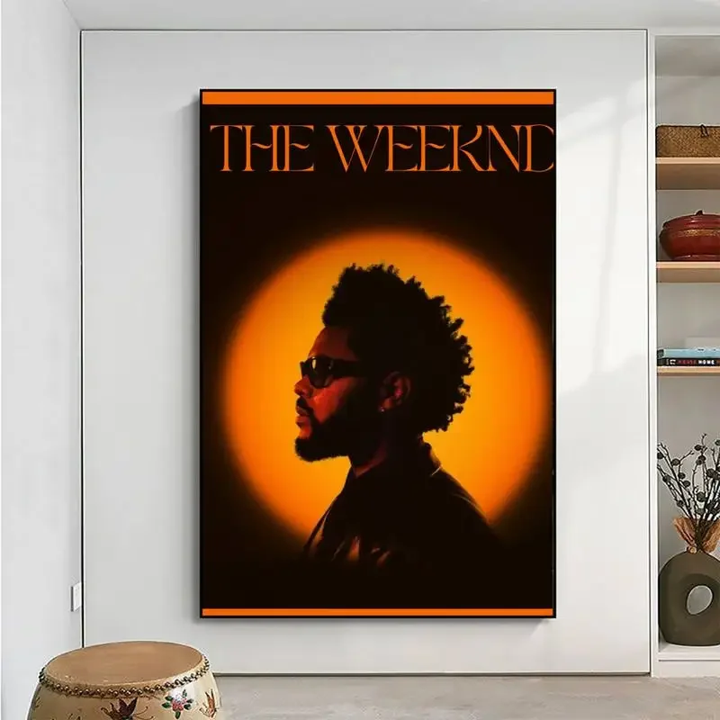 Babaite Rap Rapper Hip Hop The W-Weeknd POSTER Good Quality Prints Kraft Paper Sticker DIY Room Bar wall stickers Decor Big Szie