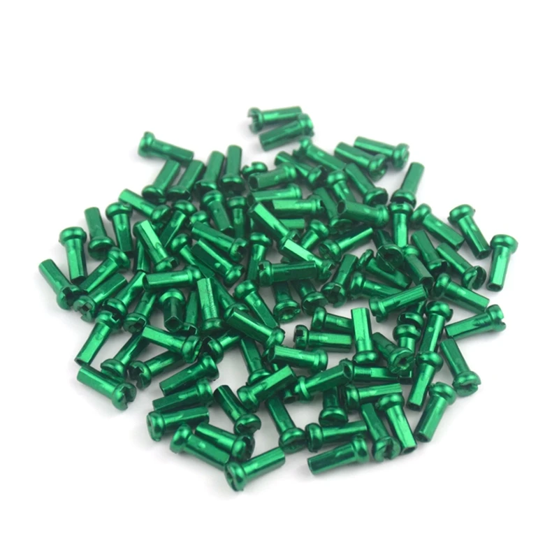 MTB Bike Road Bicycle Nipples 60Pcs/pack 14G 14mm 2.0mm Ultralight High Strength Colorful Spokes Nipple Bike Spoke Caps bike spokes nipples