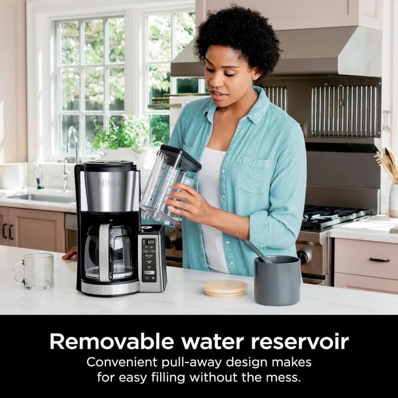 Ninja 12-Cup Programmable Coffee Brewer, 2 Brew Styles, Adjustable Warm Plate, 60oz Water Reservoir, Delay Brew - Black 3