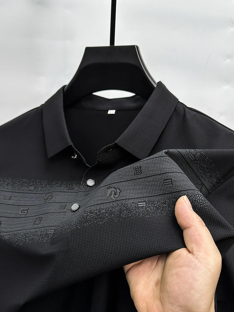 

Летняя Высококачественная бесшовная трехмерная печать, Высококачественная деловая Повседневная дизайнерская рубашка-поло с коротким рукавом, топы