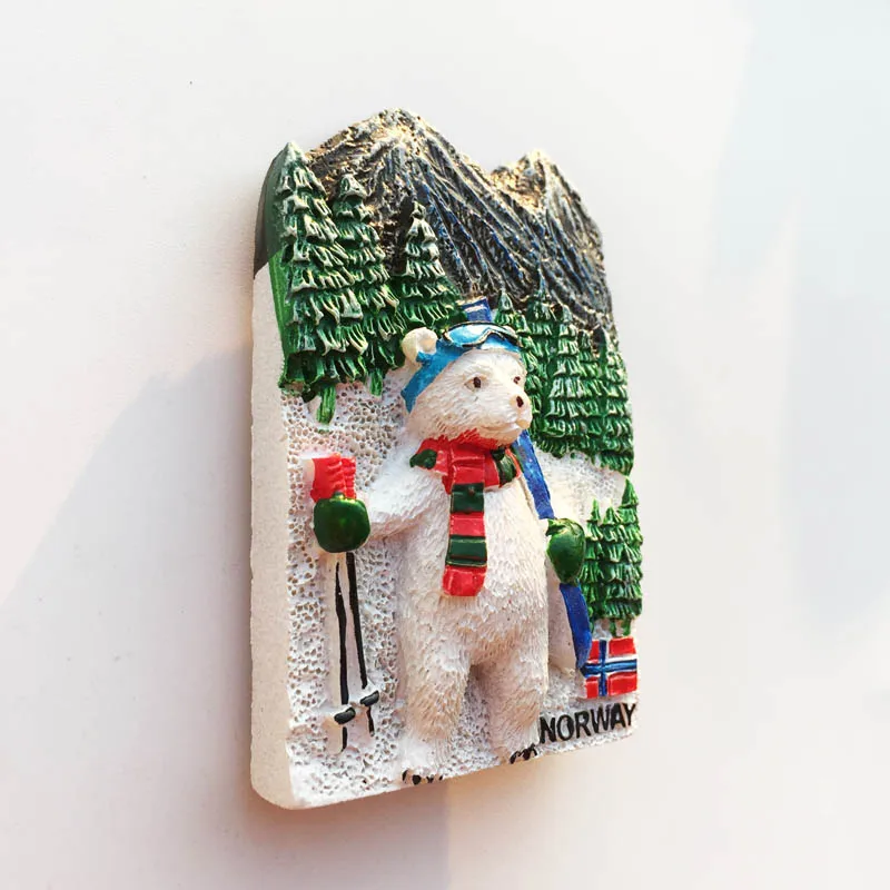 Europe Norway 3D Fridge Magnets Tourism Souvenir Refrigerator Magnets Sticker Collection Handicraft Decoration Articles