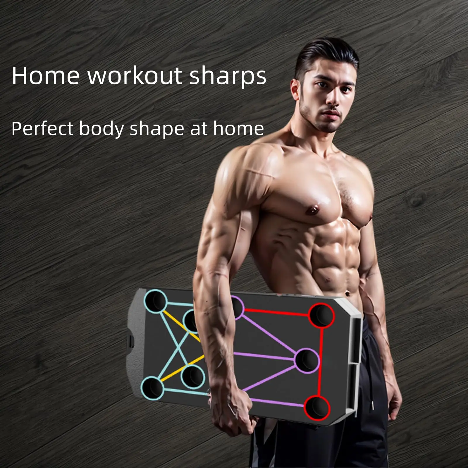 Folding Push Up Board Support Muscle Exercise Multifunctional Table Portable Fitness Equipment Abdominal Enhancement Support folding push up board