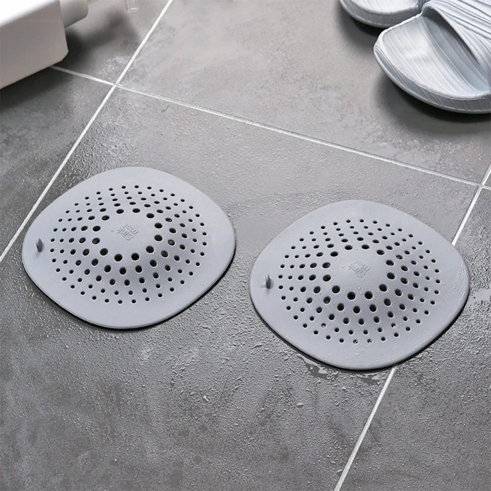 Shower Drain Catcher Creative Shower Floor Drain Hair Catcher Stopper Kitchen Sink Filter Plug Anti-clogging Bathroom Floor Cover
