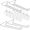 New Red Wine Glass Goblets Hanger Rack Upside Down Stemware Home Bar Pub Holder Stainless Steel Shelf Organizer Dish Rack 1