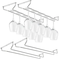 New Red Wine Glass Goblets Hanger Rack Upside Down Stemware Home Bar Pub Holder Stainless Steel Shelf Organizer Dish Rack 1