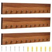 3Pcs Wood Challenge Coin Display Shelf Wall Mounted Military Coin Holder Display Case for Home Living Room Wooden Coin Holders 1