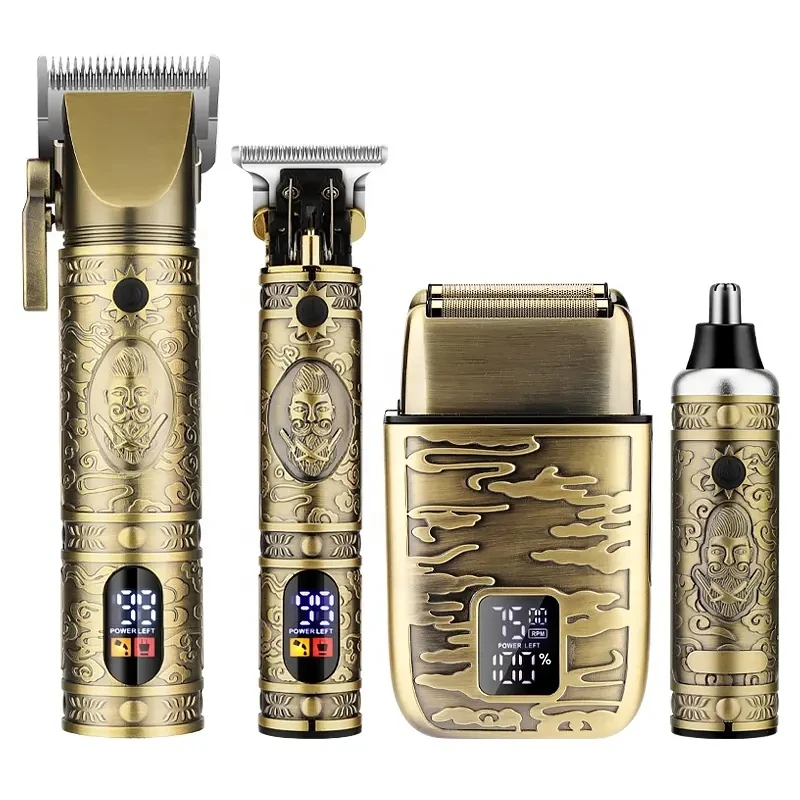 Resuxi-máquina de Corte de Cabelo para Homens Orelhas e Aparador de Pêlos Barbeiro Elétrico Masculino com Corpo Todo Metálico Cortador de Cabelo 740 Novo