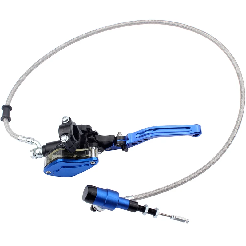 

22mm (7/8in ) Blue 900mm Line Hydraulic Clutch Handle Lever Master Cylinder For 125-250CC Pit Dirt Bike ATV Motocross Motorcycle