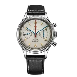 Men's Vintage Pilot Chronograph Dress Watch - 42mm Waterproof Automatic Quartz (B)