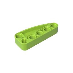 Gobricks GDS-90249 Technical Beam 2 x 5 L-Shape with Quarter Ellipse Thick compatible with lego 80286 Building Blocks Technical