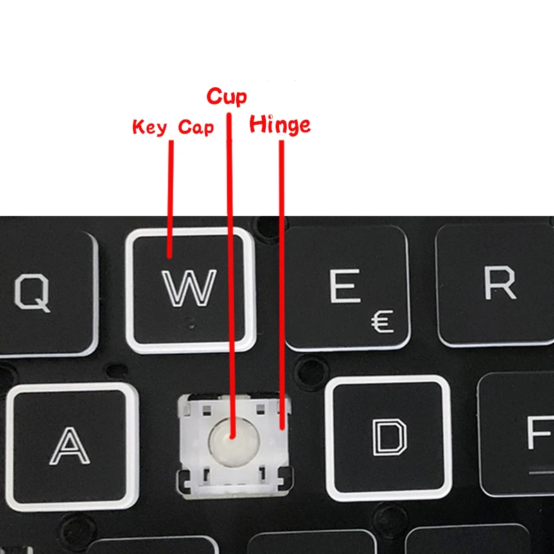 Substituição Keycap Chave Tampa de Borracha Almofada Scissor Clipe & Dobradiça Copo para Acer um Aspire Swift Diversão Gateway Vx15 Nitro5 Teclado do Portátil - Imagem 5