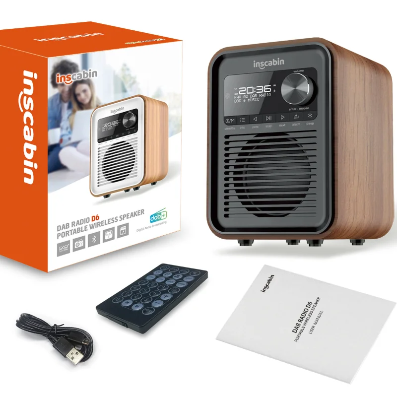 

Inscabin D6 Internet DAB DAB+ Digital Radio Internet Radio Digital Radio with Spotify Connect and Bluetooth FM Colour Screen
