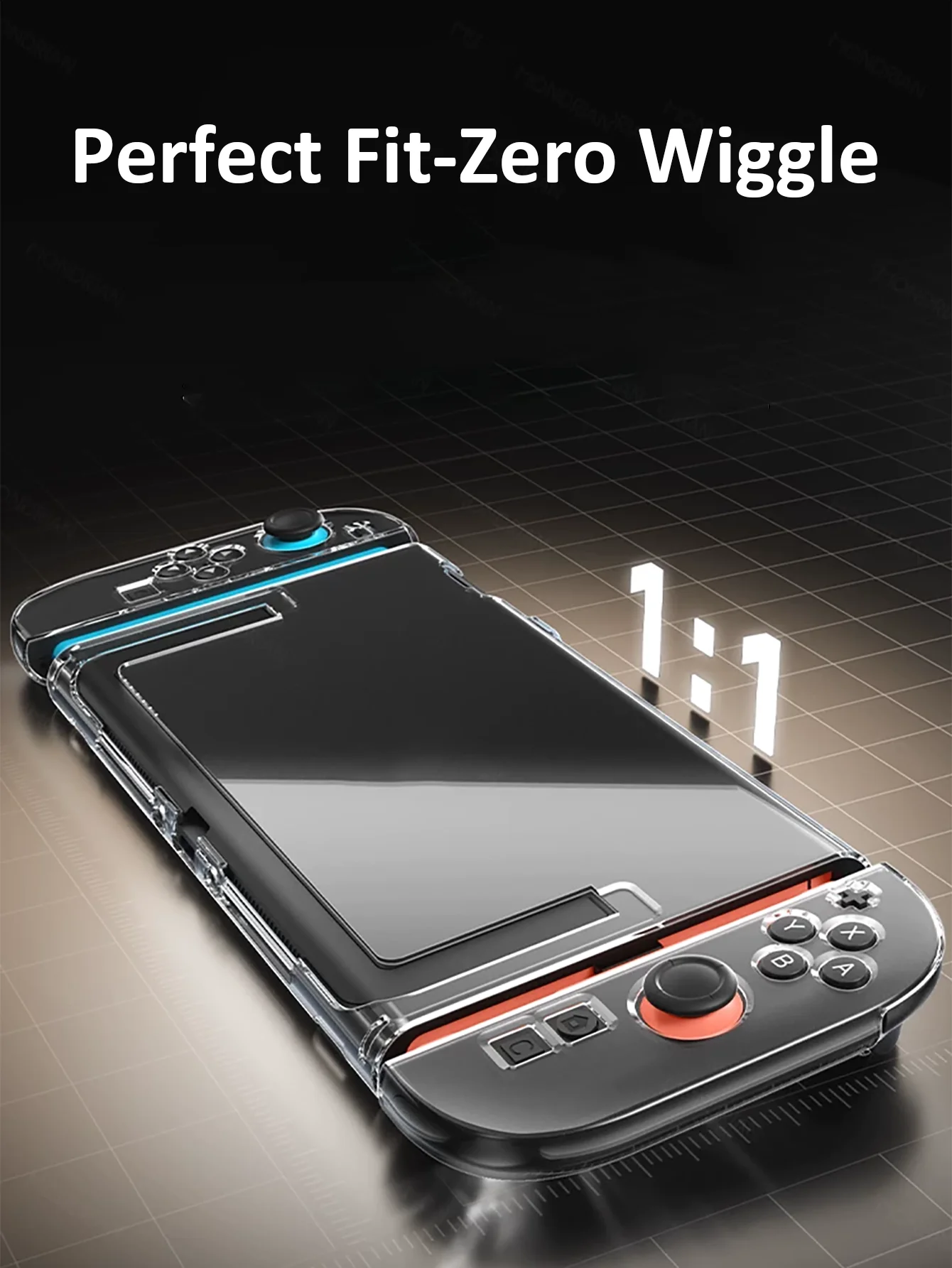 Transparent Protective Case Set for Console and Controllers - Scratch-Resistant, Ultra-Thin with Anti-Fingerprint Coating
