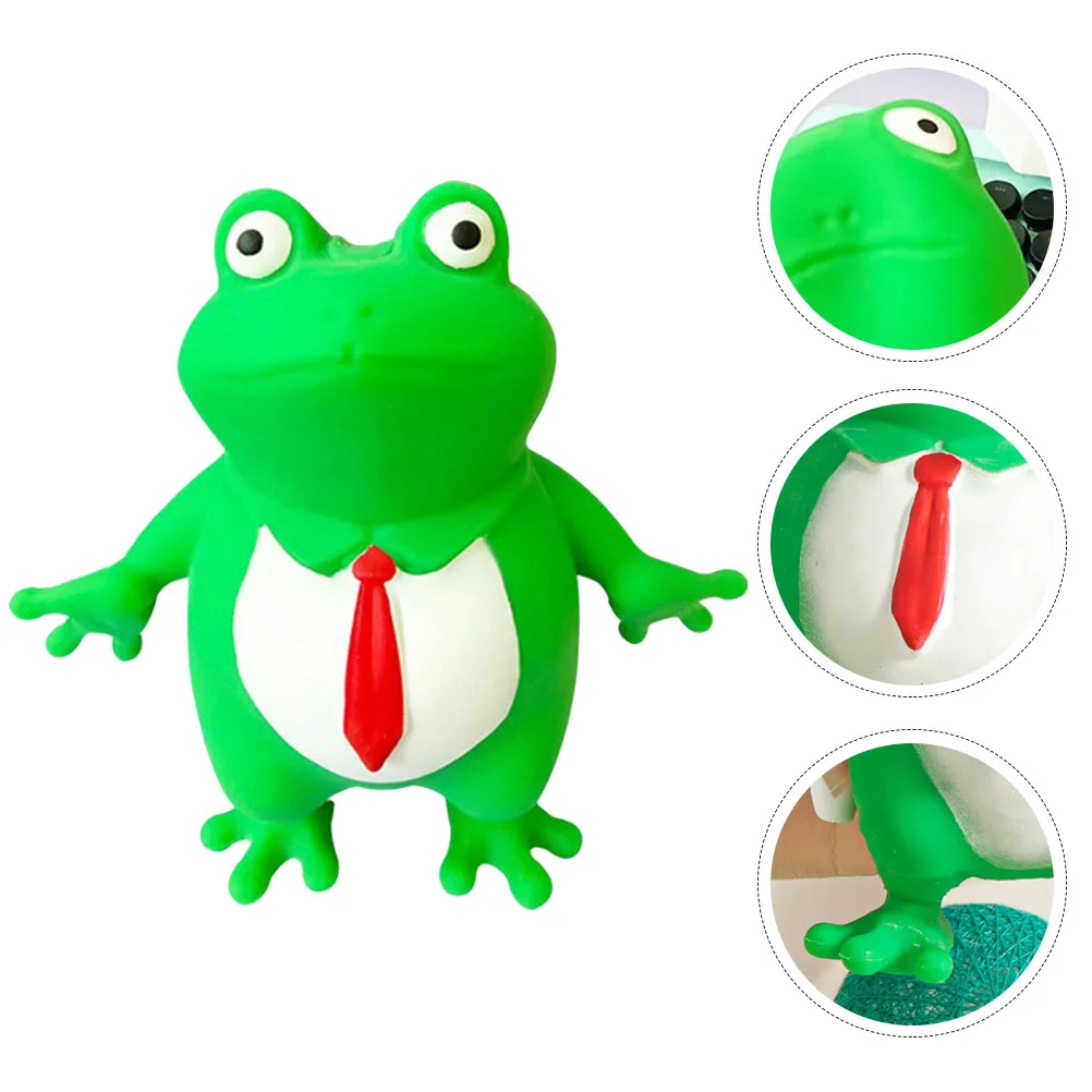 

Kid Toys Frog Squeeze Plaything Lifelike Frog Pendant Squeezing Plaything Pressure Relief Party Toy Piggy Toy For Release