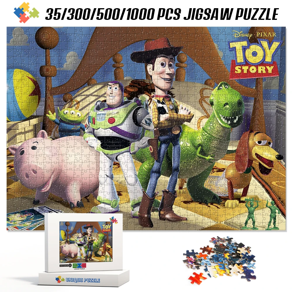 Quebra-cabeças cromado com desenhos animados da disney, 300 peças,  brinquedo infantil - AliExpress