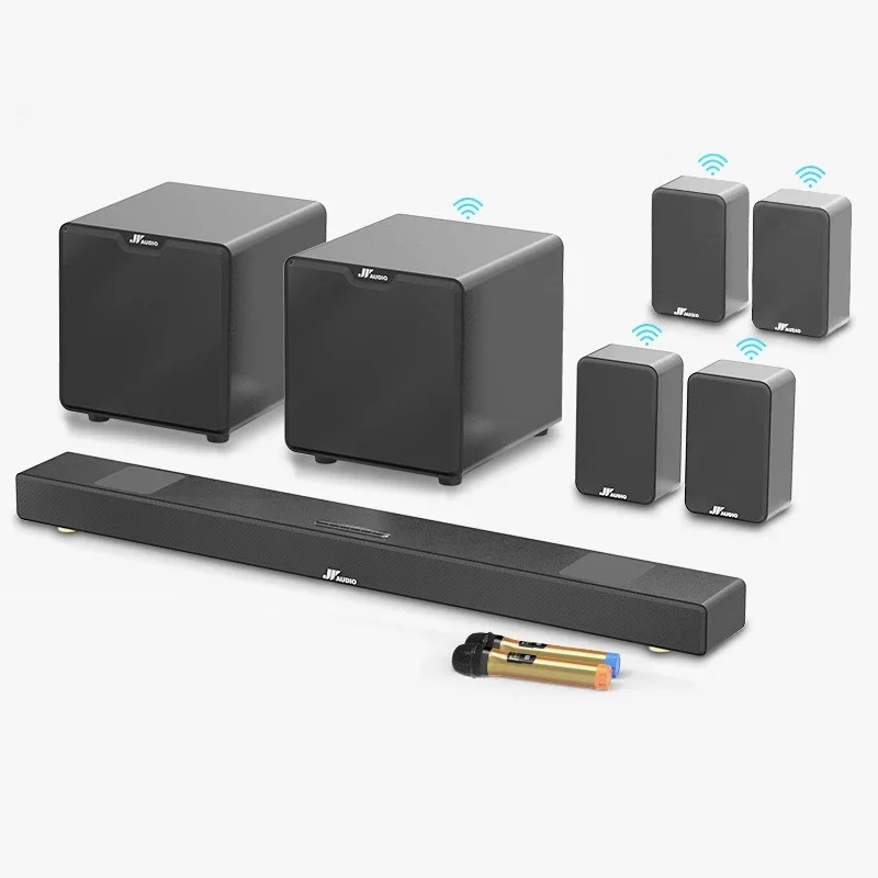 Display A Led Home Audio Stereo System Altoparlanti Surround Per Un Ampio Suono Surround A Dispersione Nei Sistemi Home Theater