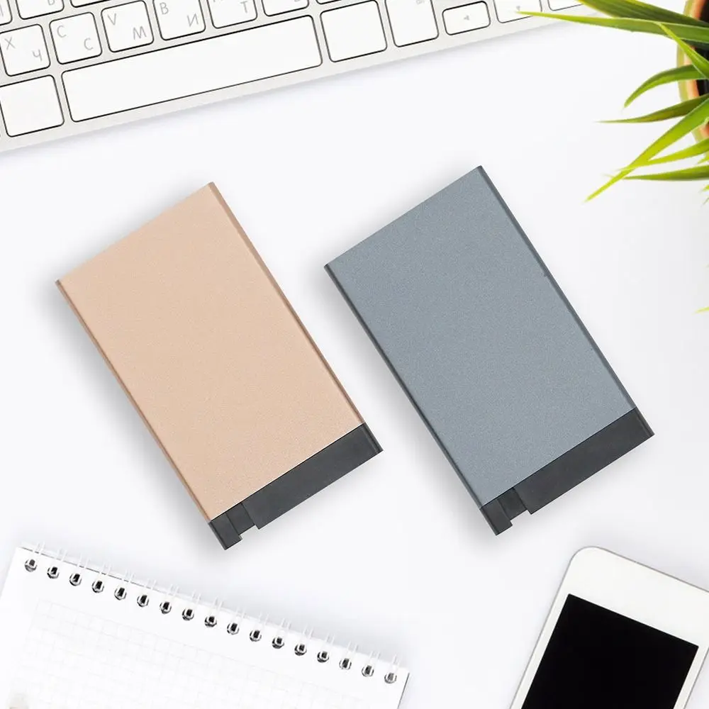 Aluminum Alloy Credit Card Holder Automatic Pop Up RFID Card Case Anti-theft Wallet Anti-magnetic ID Protector Purse