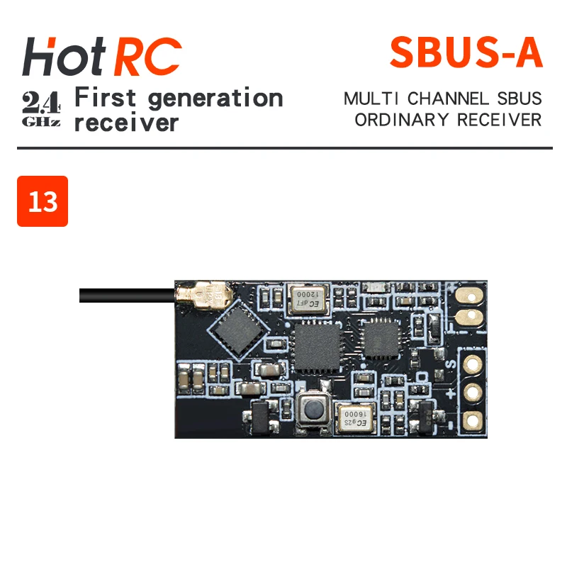 HOTRC SBUS-A Récepteur 2.4G Multicanal SBUS pour Émetteur RC