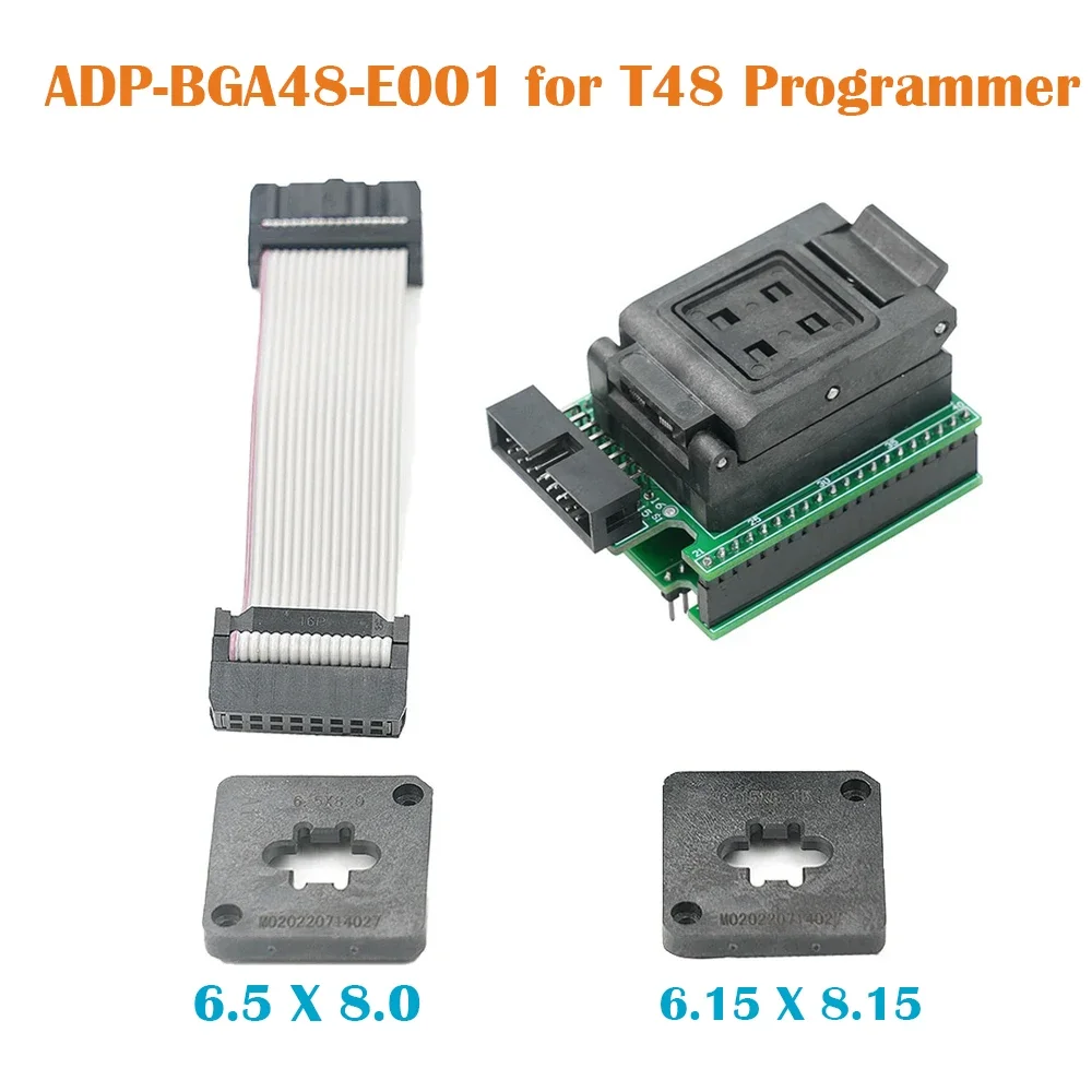 T48 프로그래머 어댑터 NAND EMMC MCU ISP 플래시 특수 어댑터, D42 F48 S44 ISP BGA48 BGA63 BGA64 BGA153 BGA169