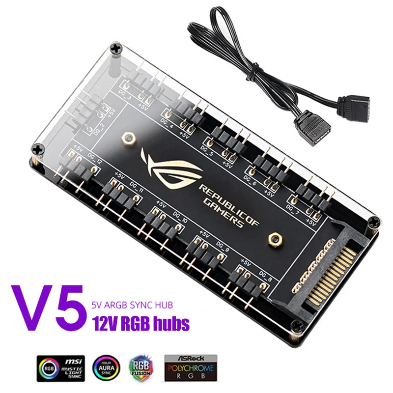 Supporto GPU Yunseity GT8 Con Illuminazione RGB – Staffa Regolabile Per Schede Video, Anti-Scaduta, Design A Scaglie Di Drago, 5V 3Pin ARGB