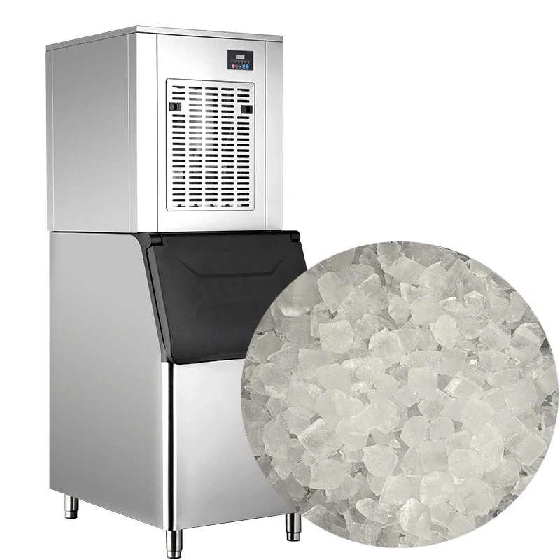 Commercial Nugget Ice Maker Ice Water And Making Vending Machine Dispenser