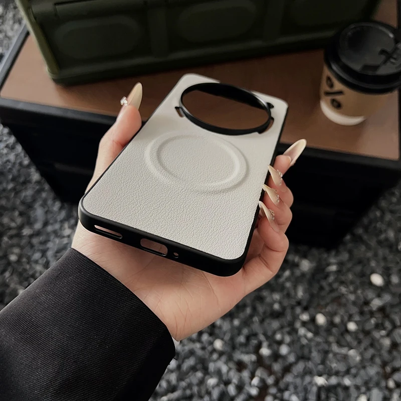 Magnetic PU Leather Ultra-Thin Anti-Slip Phone Case