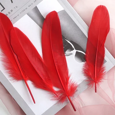 50/100pcs Natural Goose Feather Plumes Plumas 15-20cm Swan White Pink Feathers for Dream Catchers Craft DIY Party Jewelry Decor