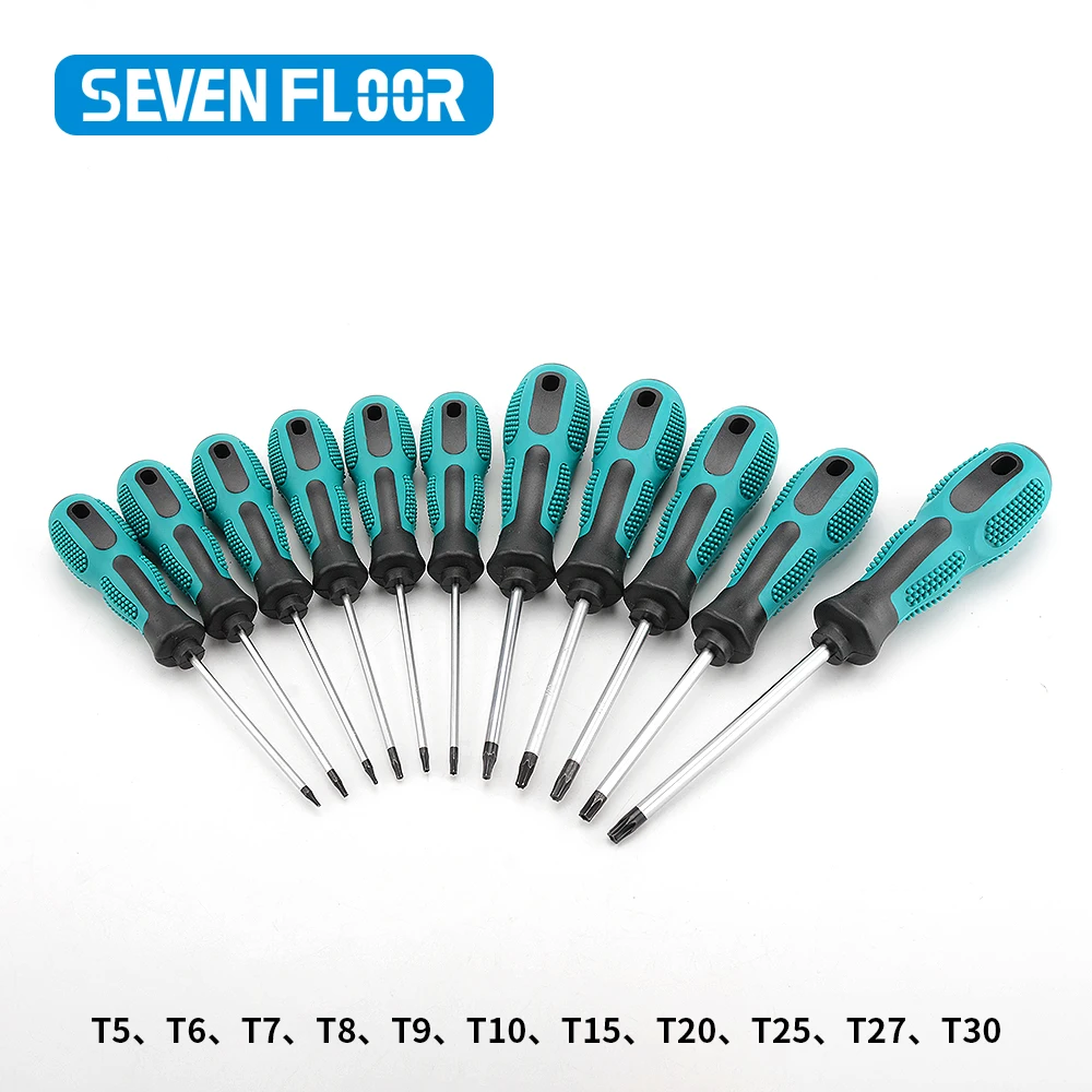 1 Stück Torx Magnetischer Schraubendreher-Satz Präzision T5 T6 T7 T8 T9 T10 T15 T20 T25 T27 T30 Sicherheits-Controller Wartungs-Handwerkzeug – Detail 1