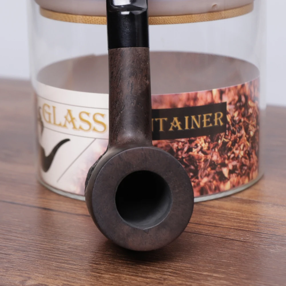 Sandalwood Tobacco Pipe Warm Snuff Pipe 3mm Pipe Channel Cherry Wood Model Solid Wood Small Curved Handle Pipe tobacco pipe smoking pipe