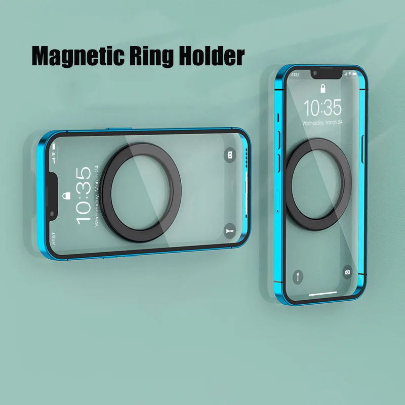 

For Magsafe Magnetic Phones Magnetic Ring Holder Wall Mount Circular Rings Stand for iPhone 12 14 13 mini pro max Wall Sticker