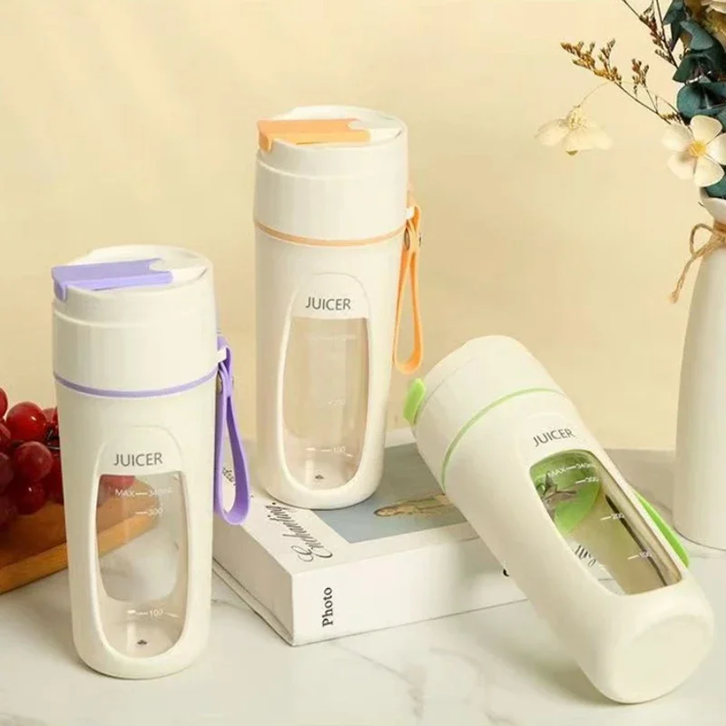 Portable Blender USB Rechargeable Personal Size Blender Juicer Machines Cup For Smoothies And Shakes Mini Fruit Mixer Cup 3