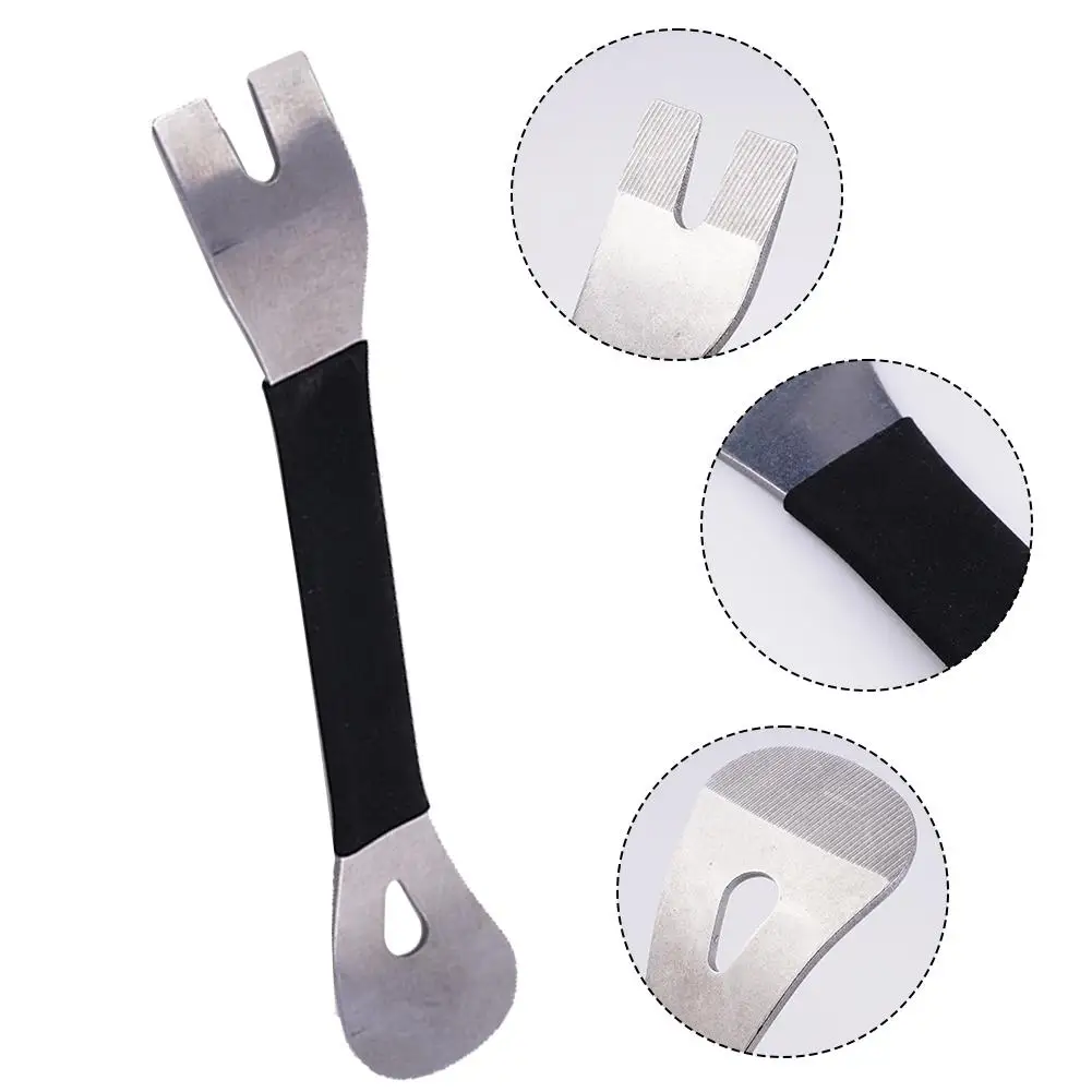 1Pc Car Trim Removal Tool Stainless Steel Durable Two-end Trim Removal Level Pry Tools Door Panel Audio Terminal Fastener Driver