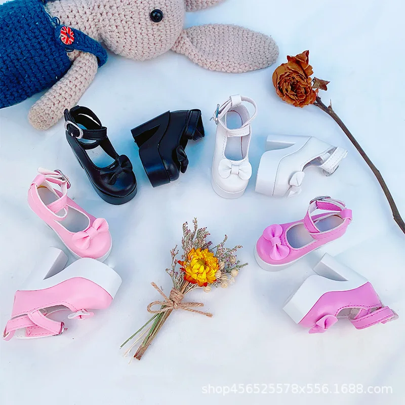 60CM BJD Doll Shoes PU Leather Singles 1/3 BJD Leather Single Shoes Leather Sandles Doll Accessories for 60cm Doll