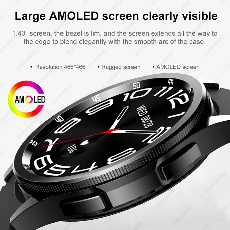 JS Watch 6 Max Ŭ AMOLED Ʈ ġ  ȸ  ɹڼ  ħ   Ʈġ, ǰ