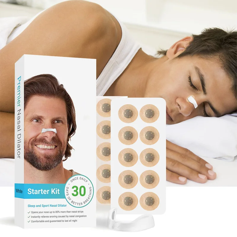 30Days/Box Nasal Breathing Dilators Starter Kits Magnetic Nose Strips Increase Sports Air Intake Improve Sleeping Reduce Snoring 2