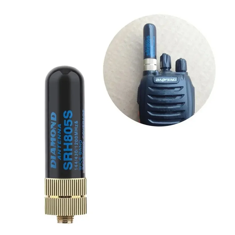 DL-Walkie Talkie 안테나 SRH-805S 듀얼 밴드 안테나 5Cm 엄지 안테나 다기능 초단거리 소형 안테나 간편한 설치