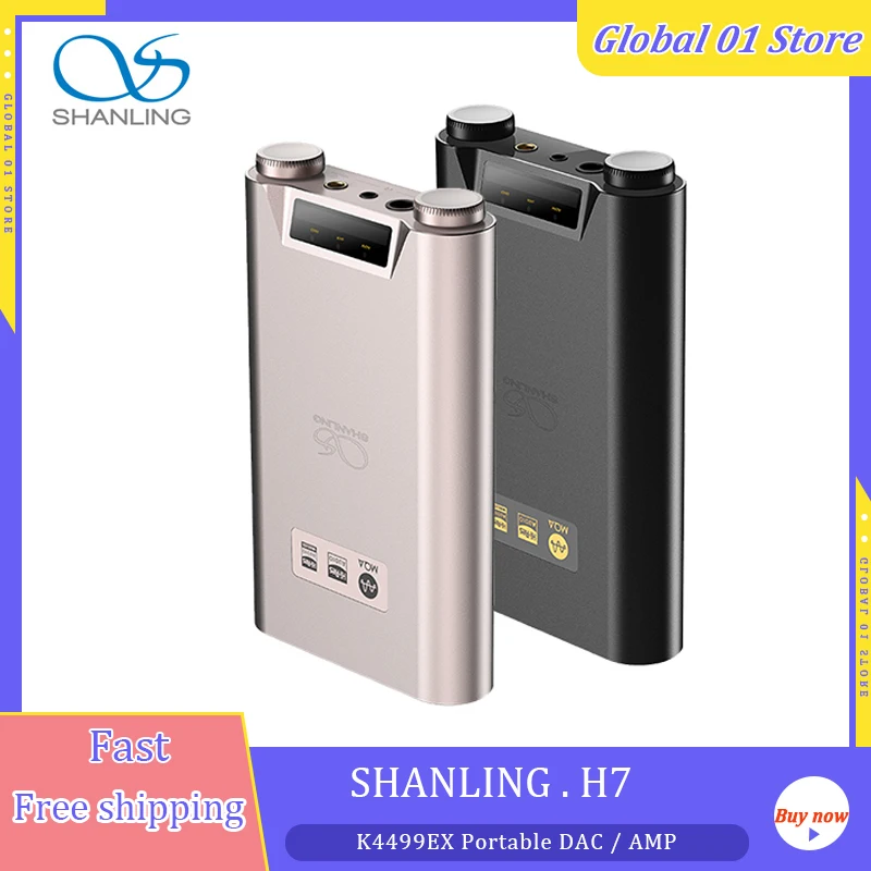 

Усилитель для наушников SHANLING H7 портативный MQA HIFI AMP AK4191EQ DAC USB AK4499EX DAP Bluetooth 5,0 LDAC 3,5 4,4 6,35 мм RCA