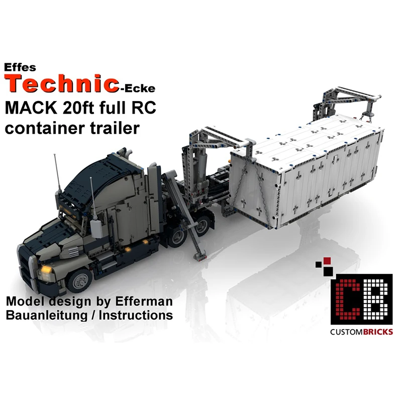 

Moc-13109 Mark Car with Trailer Building Blocks Toys Heavy Transporter Unit Patchwork Model Send Kids Fun Toy Gifts 12 Years Old