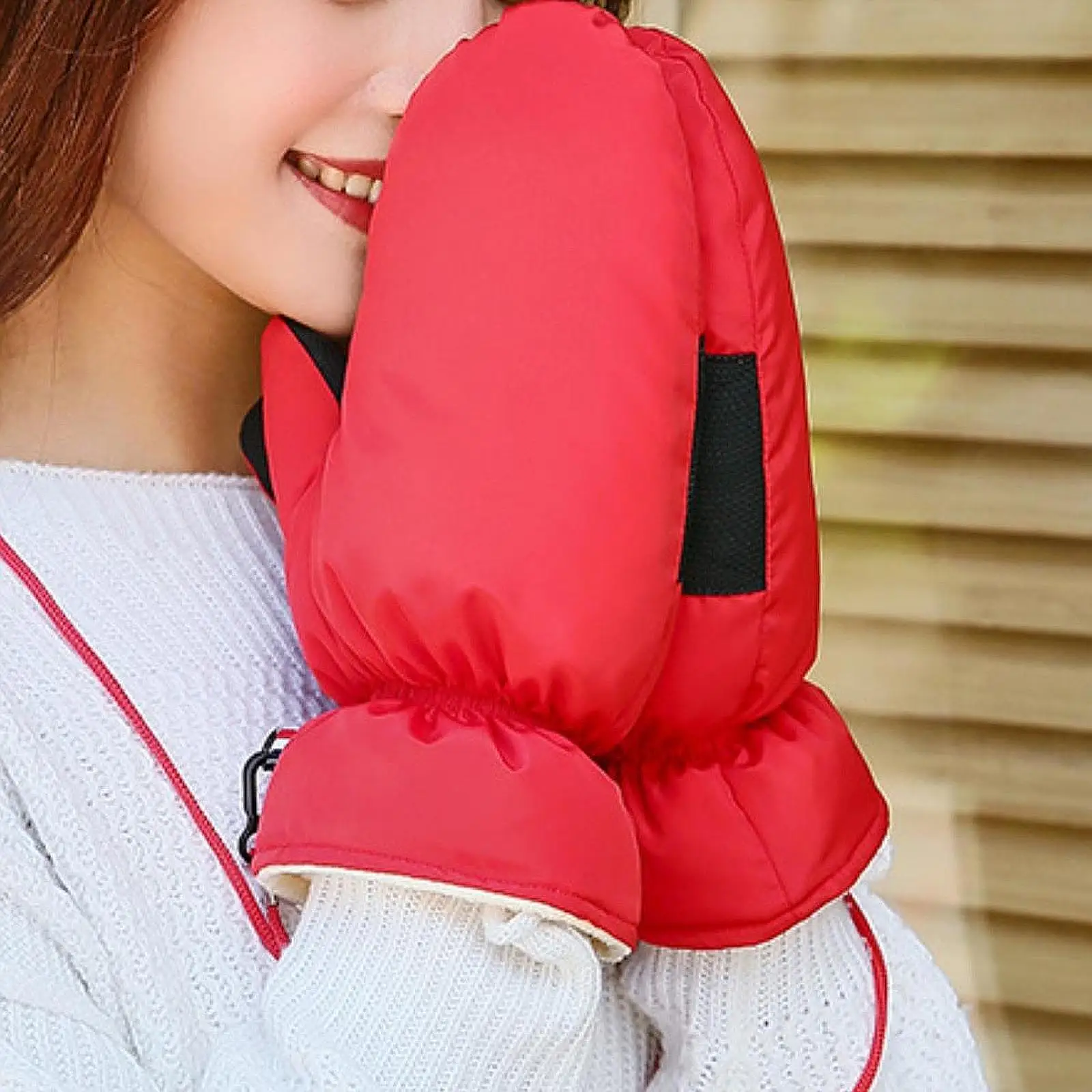 Down Mittens Snow Mittens Soft Insulated Warm for Men Women Cold Weather Gloves Ski Gloves for Snowmobiling Cycling Sports 5