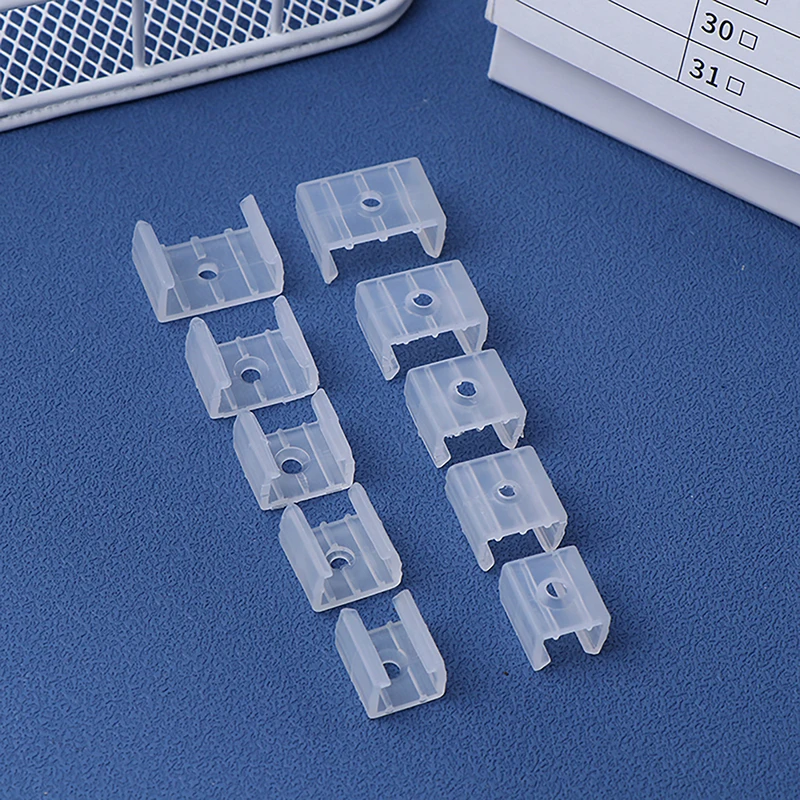 Durable Led Connector Fix Plastic Clips Mounting Fixing On Wall 8/10/12/14/17/18/20MM RGB 5730/5050/2835 Strip Light 50PCS Led Strip Clips