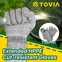 Anti-cut garden work gloves HPPE material extra long garden gloves can protect palms and arms New garden protection tools 1